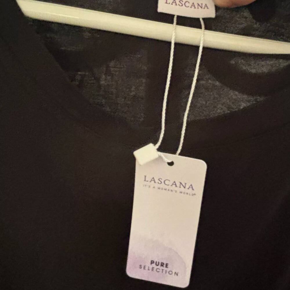 Polka Dot 2 in 1 Look Dress, Black & White, Size M, NEW with Tags, Lascana Pure - Picture 4 of 7